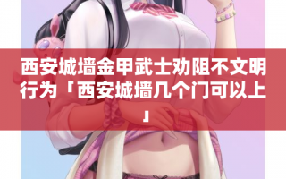 西安城墙金甲武士劝阻不文明行为「西安城墙几个门可以上」