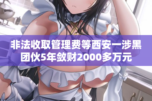 非法收取管理费等西安一涉黑团伙5年敛财2000多万元