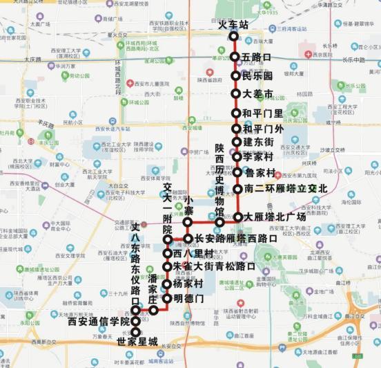 西安樱花一路附近足浴按摩(西安这些公交线路将有调整)  第2张