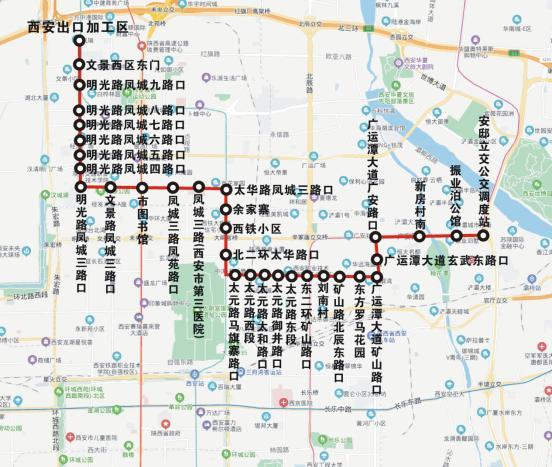 西安樱花一路附近足浴按摩(西安这些公交线路将有调整)  第10张