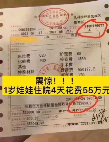 5岁女童住院4天花55万，家长却说：别炒作了…  第1张