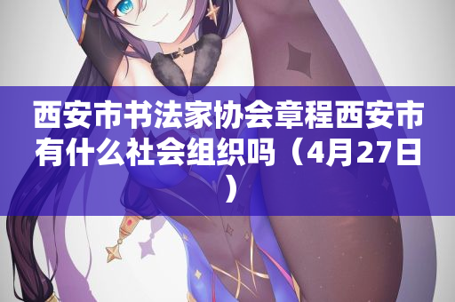 西安市书法家协会章程西安市有什么社会组织吗（4月27日）