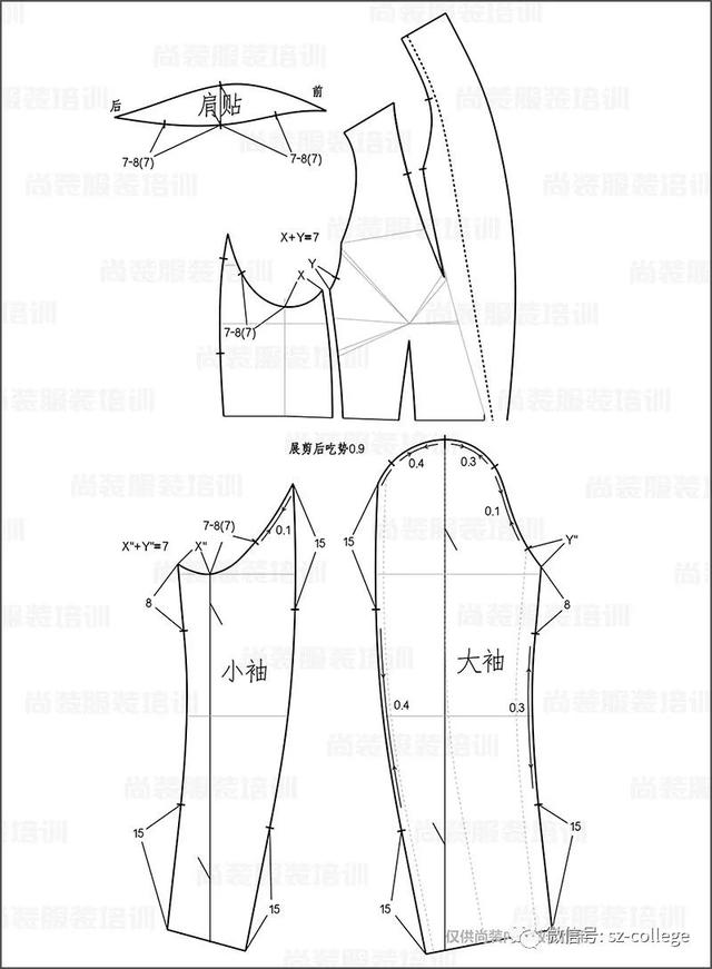 青果领中山装式三开身西装款式分析「十青果领中山zhuang式三开身西装款式分析」  第21张