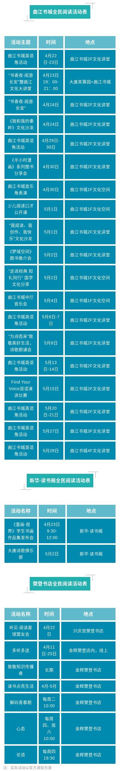 曲江文化大讲堂4月23日正式启动！「曲江文化大讲堂4月23日20:00开奖时间暨曲江书城盛大开幕」  第10张