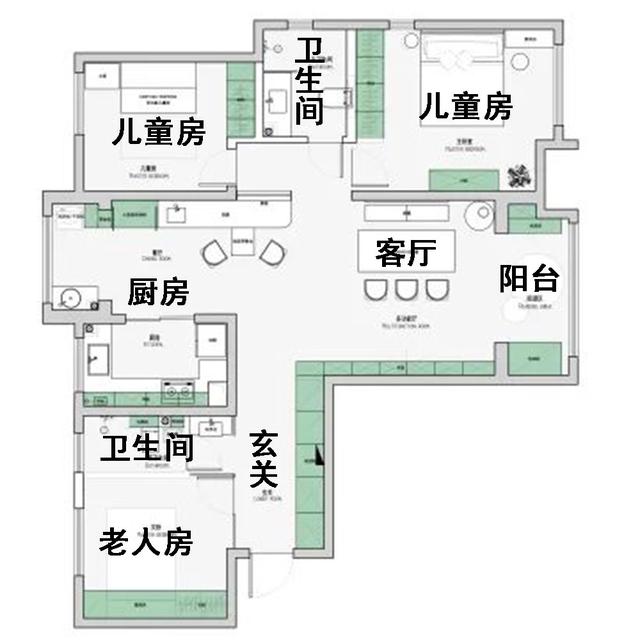 西安三居室装修案例，客餐厅不放沙发，能有多爽？「的复古风装修案例[需手动填充]▲客餐厅实拍图客厅不放沙发」  第3张