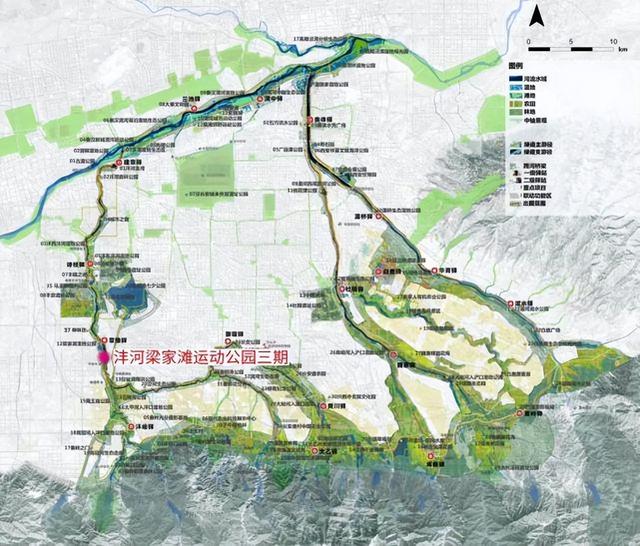 西安沣河梁家滩运动公园三期整体生tai系统策略沣河梁家滩运动公园「沣河梁家滩运动公园」  第7张