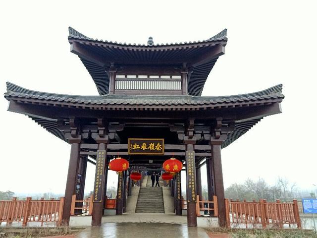 西安雁鸣湖风雨廊桥上的风雨廊桥，美丽的风雨廊桥「西安市中心的涝河上叫什么名字」  第15张