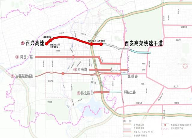 起西咸各主要功能区域、对西安城区有哪些影响？「西安地铁1号线三期宝泉路站主体结构封顶」  第11张