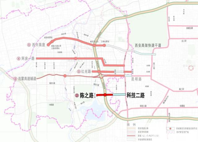 起西咸各主要功能区域、对西安城区有哪些影响？「西安地铁1号线三期宝泉路站主体结构封顶」  第7张