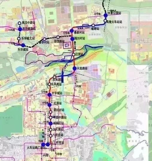 西安地铁十六号线、十一号线、十四号线设站点一览「西安地铁19号线二期、十四号线二期、十四号线一期站点设置」  第8张