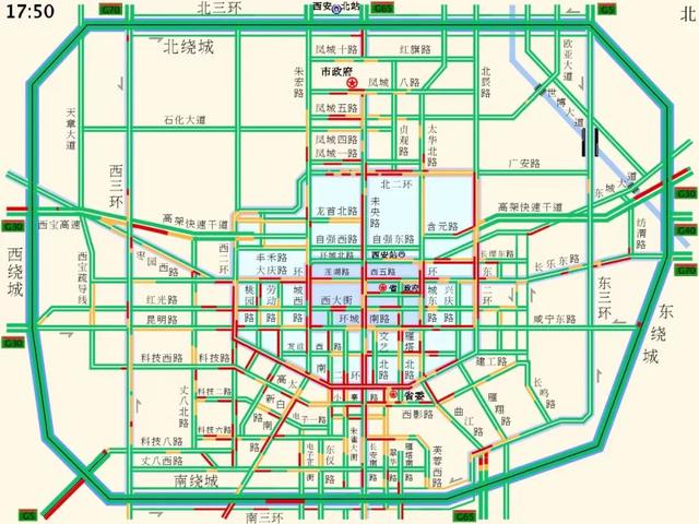 西安拥堵指数居全国第一，地铁客流占比超45%「西安地铁1月17日晚高峰将提前至17:30」  第1张