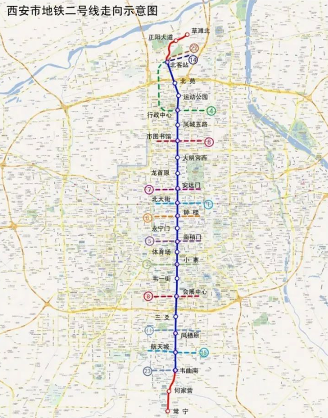 西安地铁四期线路曝光，规划5条，经过你家吗？-第9张图片