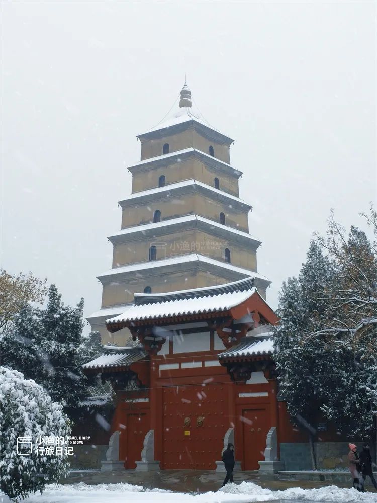 还不得把中国人全给迷死！欣赏一下西安的雪景-第5张图片