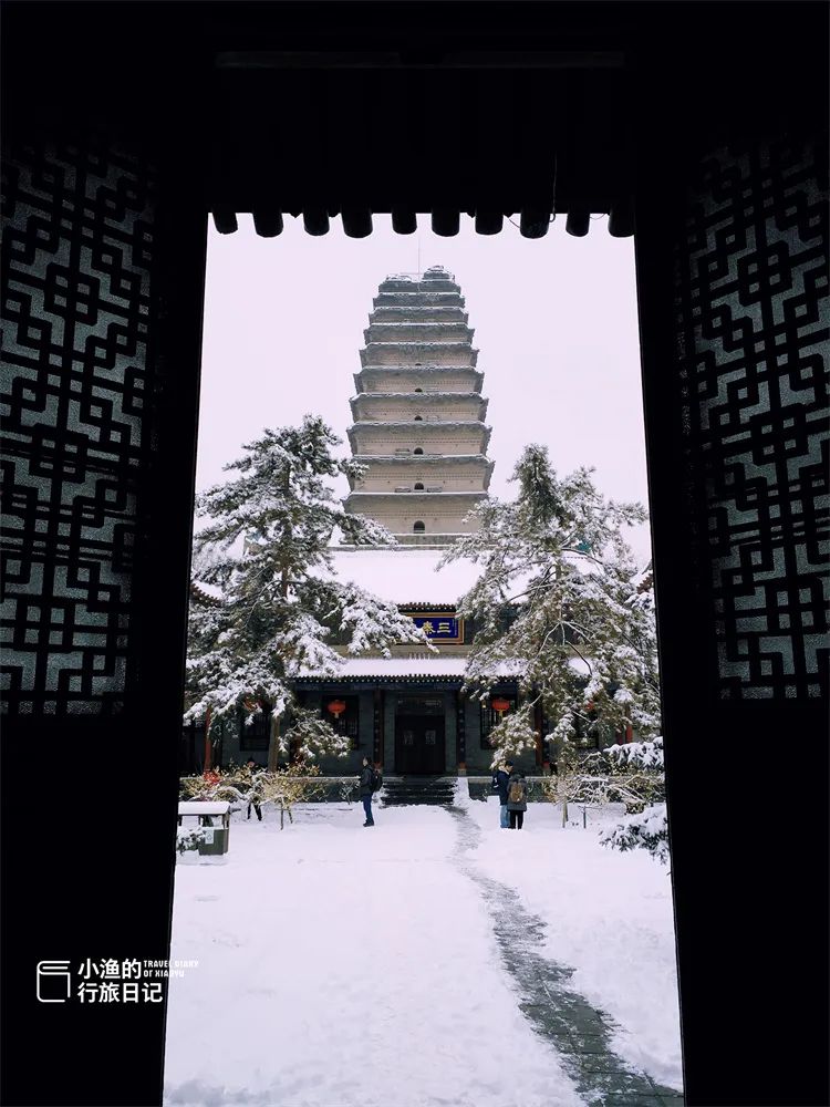 还不得把中国人全给迷死！欣赏一下西安的雪景-第4张图片