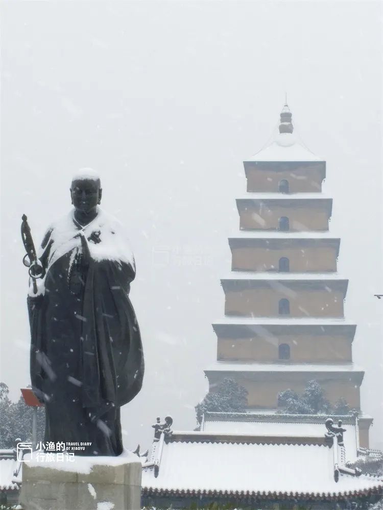 还不得把中国人全给迷死！欣赏一下西安的雪景-第6张图片