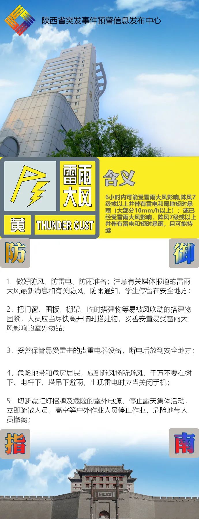 西安天气，西安娱乐旅游休闲，短时暴雨将抵陕西！| 大雨即将再次来袭-第2张图片